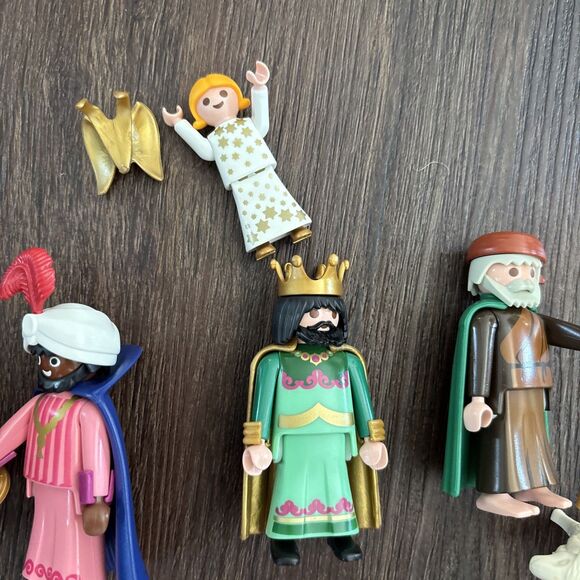 Vintage 2000s Playmobil Christmas Nativity Set Lot Complete Y2K Holiday Retro - Picture 3 of 5